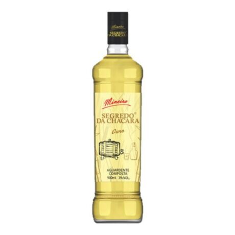Cachaça Mineira Segredo Da Chácara Ouro 900ml